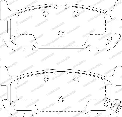 Wagner WBP24029A - Тормозные колодки, дисковые, комплект avtokuzovplus.com.ua