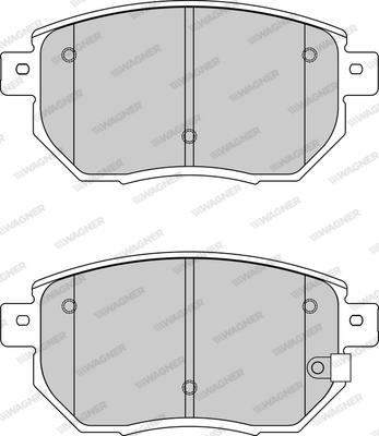 Wagner WBP24056A - Тормозные колодки, дисковые, комплект avtokuzovplus.com.ua