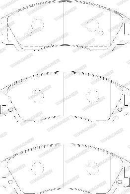 Wagner WBP24059A - Тормозные колодки, дисковые, комплект autodnr.net