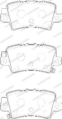 Wagner WBP24086A - Тормозные колодки, дисковые, комплект avtokuzovplus.com.ua