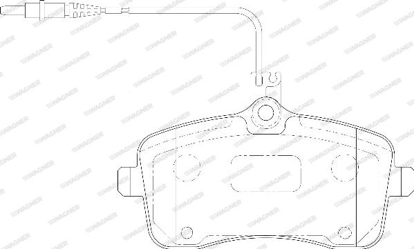 Wagner WBP24134A - Тормозные колодки, дисковые, комплект avtokuzovplus.com.ua