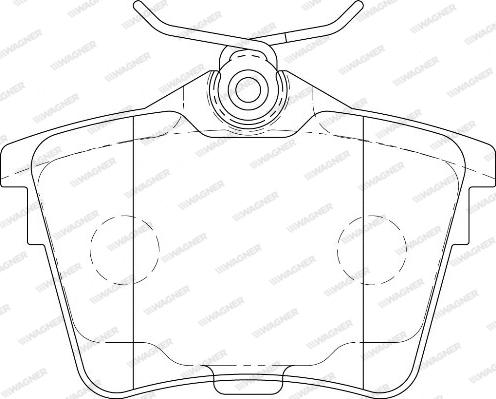 Wagner WBP24135A - Тормозные колодки, дисковые, комплект autodnr.net