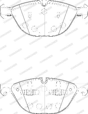 Wagner WBP24172A - Тормозные колодки, дисковые, комплект avtokuzovplus.com.ua