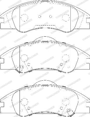 Wagner WBP24218A - Гальмівні колодки, дискові гальма autocars.com.ua