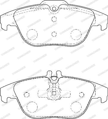 Wagner WBP24253A - Тормозные колодки, дисковые, комплект avtokuzovplus.com.ua