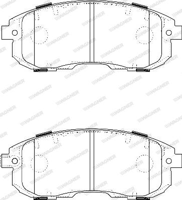 Wagner WBP24280A - Тормозные колодки, дисковые, комплект avtokuzovplus.com.ua