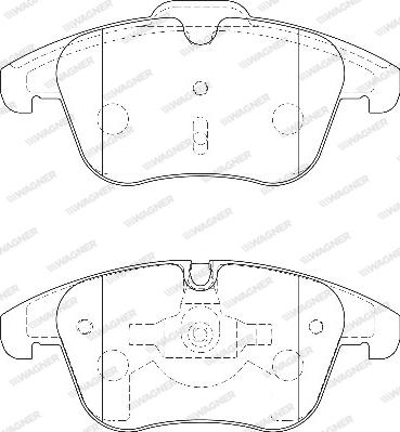 Wagner WBP24332A - Тормозные колодки, дисковые, комплект avtokuzovplus.com.ua