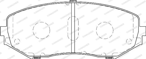 Wagner WBP24346A - Тормозные колодки, дисковые, комплект avtokuzovplus.com.ua