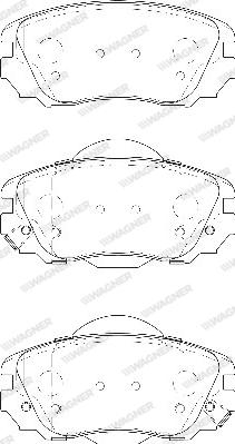 Wagner WBP24415A - Тормозные колодки, дисковые, комплект autodnr.net