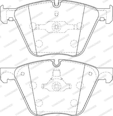 Wagner WBP24436A - Тормозные колодки, дисковые, комплект avtokuzovplus.com.ua