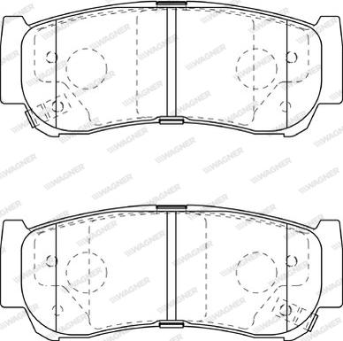 Wagner WBP24488A - Тормозные колодки, дисковые, комплект autodnr.net