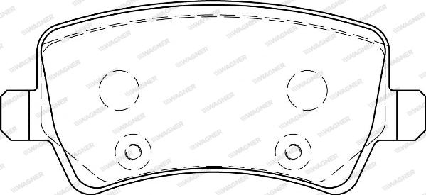 Wagner WBP24496A - Тормозные колодки, дисковые, комплект avtokuzovplus.com.ua