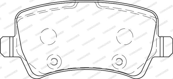 Wagner WBP24496B - Тормозные колодки, дисковые, комплект autodnr.net