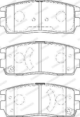 Wagner WBP24498A - Тормозные колодки, дисковые, комплект avtokuzovplus.com.ua