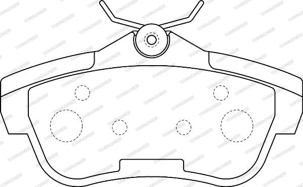 Wagner WBP24578A - Тормозные колодки, дисковые, комплект avtokuzovplus.com.ua