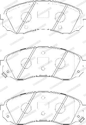 Wagner WBP24597A - Тормозные колодки, дисковые, комплект avtokuzovplus.com.ua