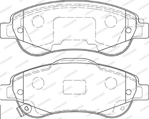 Wagner WBP24638A - Гальмівні колодки, дискові гальма autocars.com.ua