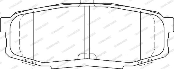 Wagner WBP24653A - Тормозные колодки, дисковые, комплект avtokuzovplus.com.ua