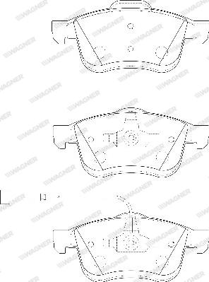 Wagner WBP24727A - Гальмівні колодки, дискові гальма autocars.com.ua