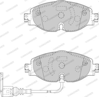 Wagner WBP24848A - Тормозные колодки, дисковые, комплект avtokuzovplus.com.ua