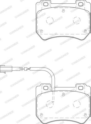 Wagner WBP24852A - Тормозные колодки, дисковые, комплект autodnr.net