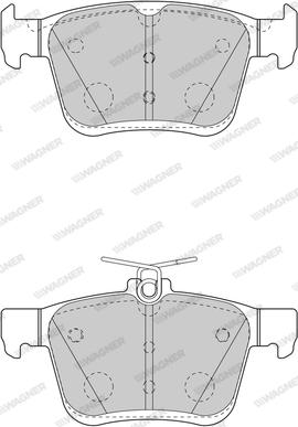 Wagner WBP25008A - Гальмівні колодки, дискові гальма autocars.com.ua