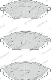 Wagner WBP25268A - Тормозные колодки, дисковые, комплект avtokuzovplus.com.ua