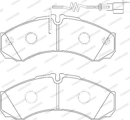 Wagner WBP29121C - Тормозные колодки, дисковые, комплект autodnr.net