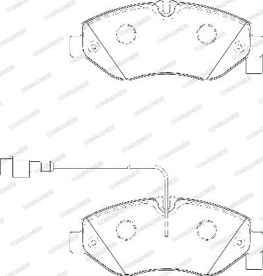 Wagner WBP29230A - Гальмівні колодки, дискові гальма autocars.com.ua