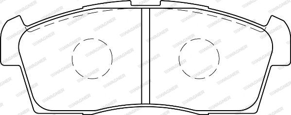 Wagner WBP80002A - Тормозные колодки, дисковые, комплект avtokuzovplus.com.ua