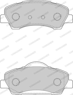 Wagner WBP80011A - Тормозные колодки, дисковые, комплект avtokuzovplus.com.ua