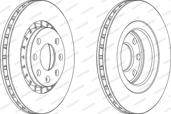 Wagner WGR0206-1 - Гальмівний диск autocars.com.ua