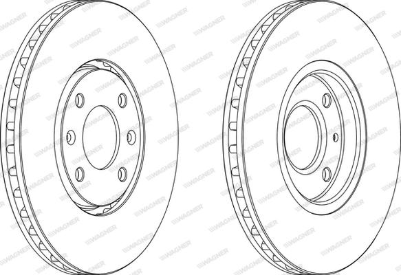 Wagner WGR0841-1 - Тормозной диск autodnr.net