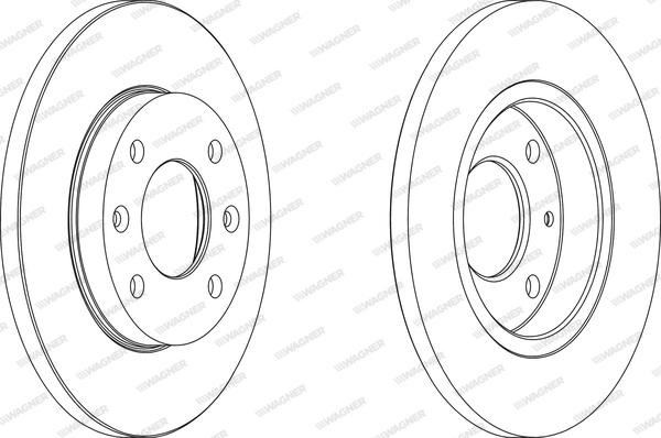 Wagner WGR0995-1 - Гальмівний диск autocars.com.ua