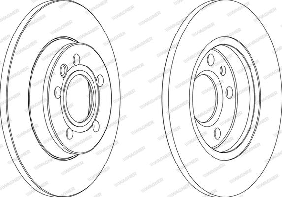 Wagner WGR1012-1 - Гальмівний диск autocars.com.ua