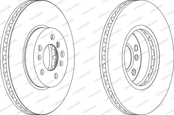 Wagner WGR1256-1 - Гальмівний диск autocars.com.ua