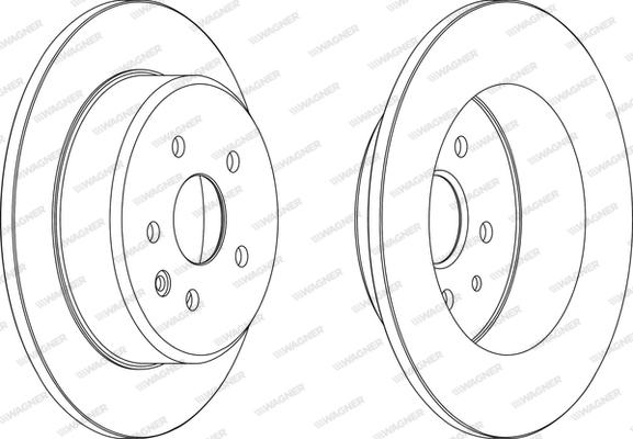 Wagner WGR1499-1 - Гальмівний диск autocars.com.ua