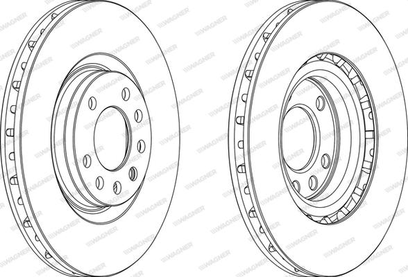 Wagner WGR1512-1 - Гальмівний диск autocars.com.ua