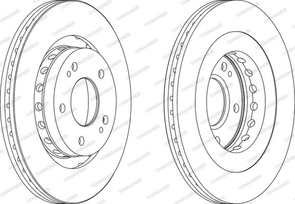 Wagner WGR1642-1 - Гальмівний диск autocars.com.ua