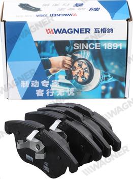 Wagner WZD1241-D - Тормозные колодки, дисковые, комплект autodnr.net