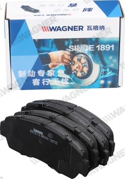 Wagner WZD1521-D - Тормозные колодки, дисковые, комплект autodnr.net