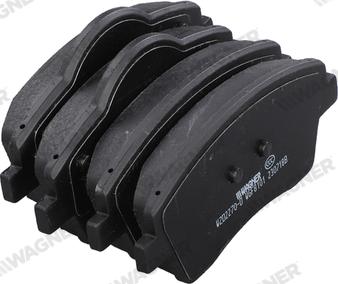 Wagner WZD2270-D - Гальмівні колодки, дискові гальма autocars.com.ua