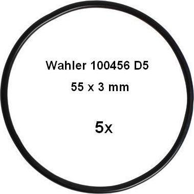 WAHLER 100456D5 - Прокладка, трубка клапана повернення ОГ autocars.com.ua