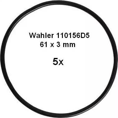 WAHLER 110156D5 - Прокладка, трубка клапана повернення ОГ autocars.com.ua