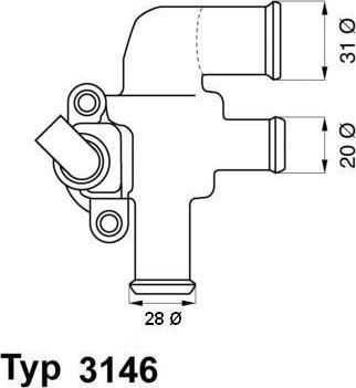 WAHLER 3146.90D - Термостат, охлаждающая жидкость avtokuzovplus.com.ua