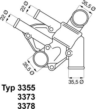 WAHLER 3373.80D - Термостат, охлаждающая жидкость avtokuzovplus.com.ua