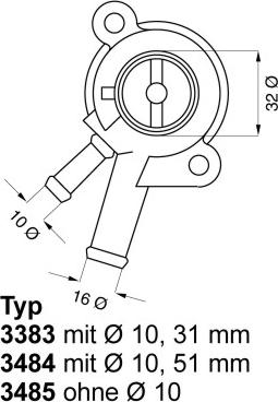 WAHLER 3484.87D - Термостат, охолоджуюча рідина autocars.com.ua