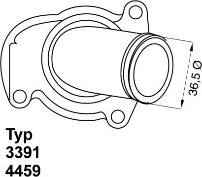 WAHLER 4459.92D - Термостат, охолоджуюча рідина autocars.com.ua