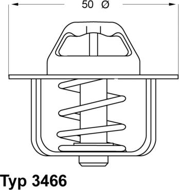 WAHLER 3466.89D - Термостат, охолоджуюча рідина autocars.com.ua