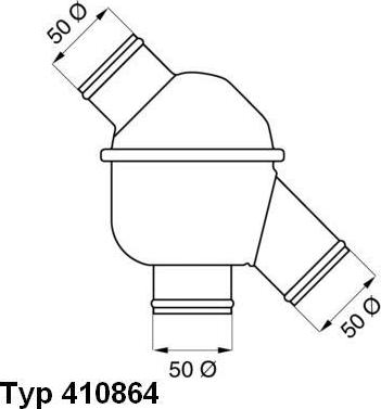 WAHLER 410864.83D0 - Термостат, охлаждающая жидкость avtokuzovplus.com.ua